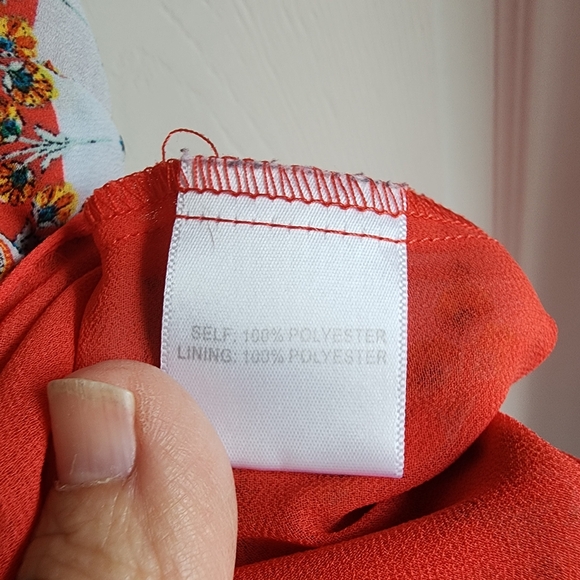 Rose & Olive Orange Green Graphic Tank Top - Picture 9 of 9